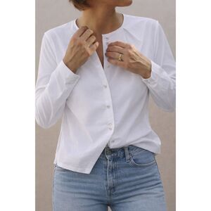 NWOT E.M Reitz Lunch at Quo Vadis white cotton blouse , Small $625 G1